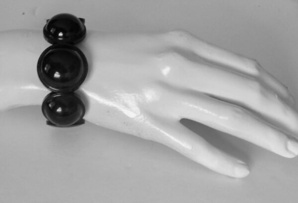 Antique Victorian Whitby Jet Expandable Bracelet - Image 5