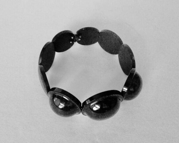 Antique Victorian Whitby Jet Expandable Bracelet - Image 4