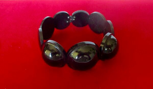 Antique Victorian Whitby Jet Expandable Bracelet - Image 3