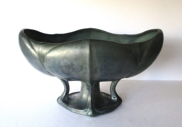 A  Rare Stellmacher Teplitz Faience  Ceramic Art-Nouveau Centerpiece Bowl - Image 3