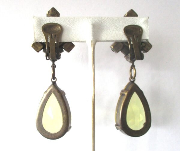 Vintage Runway Jennifer Maxwell  (J. Max)  Crystal Necklace With Matching Clip-On  Earrings - Image 5