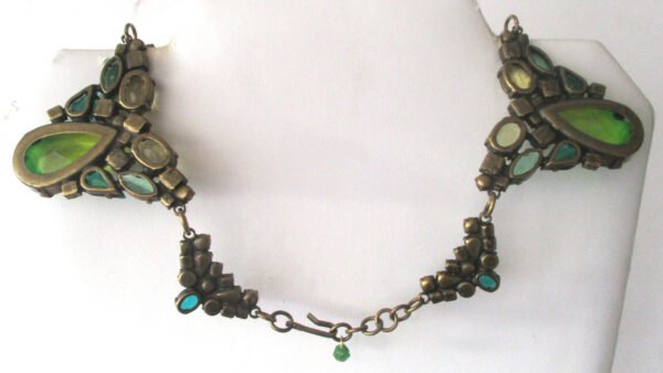 Vintage Runway Jennifer Maxwell  (J. Max)  Crystal Necklace With Matching Clip-On  Earrings - Image 6