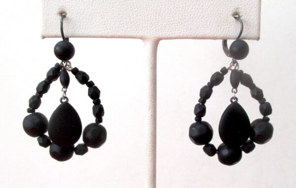Pair of Antique  Victorian  Pate de Verre Earrings - Image 2