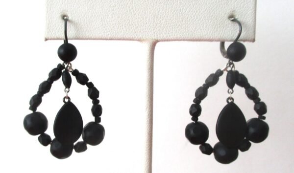 Pair of Antique  Victorian  Pate de Verre Earrings - Image 4