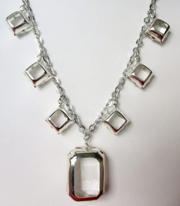 Jewelry Set:   Vintage Crystal Necklace With Matching Earrings/Boho/Wedding - Image 10