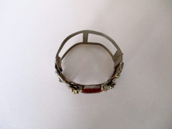 Vintage Bangle With Large Crystal Topaz/Boho/Shabby Chic - Image 7