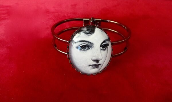 Vintage Jewelry Set:   Victorian Style Bracelet With Matching Earrings/Boho/Steampunk - Image 4