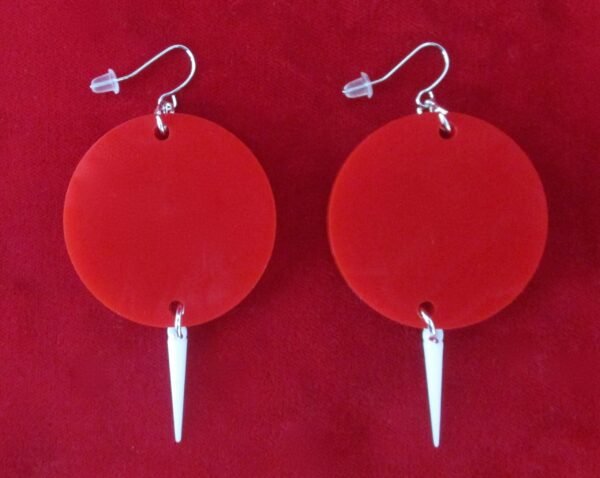 Pair of Vintage "Winkie" Heart Earrings/Valentine's Day/Boho/Anniversary/Shabby Chic - Image 6