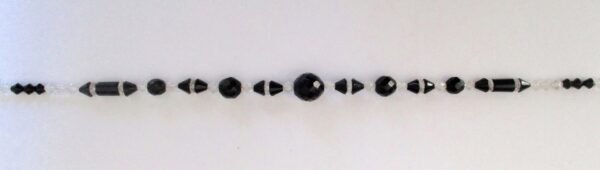 17-Inch Art-Deco French Jet & Crystal Necklace - Image 4