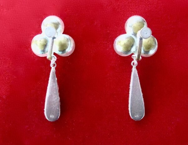 Pair of Vintage Lucite "Soap Bubble" Screw Back Earrings With Rhinestones /Boho/Shabby Chic/Wedding - Image 6