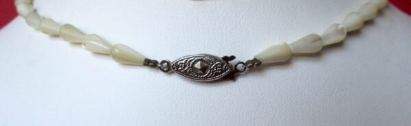 Vintage Mother-of-Pearl Cameo Choker/Necklace/Wedding/Boho/Shabby Chic - Image 5