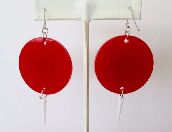 Pair of Vintage "Winkie" Heart Earrings/Valentine's Day/Boho/Anniversary/Shabby Chic - Image 7