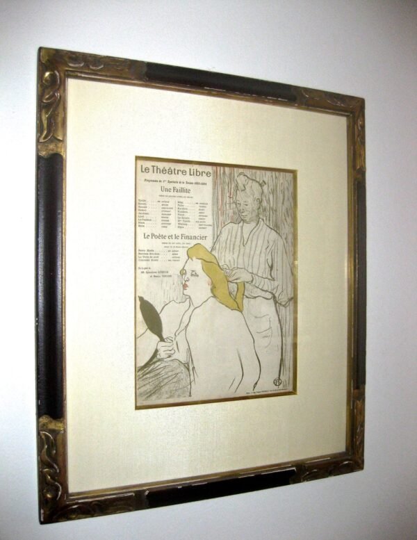 19th Century Toulouse Lautrec Original Playbill With Provenance - Image 2