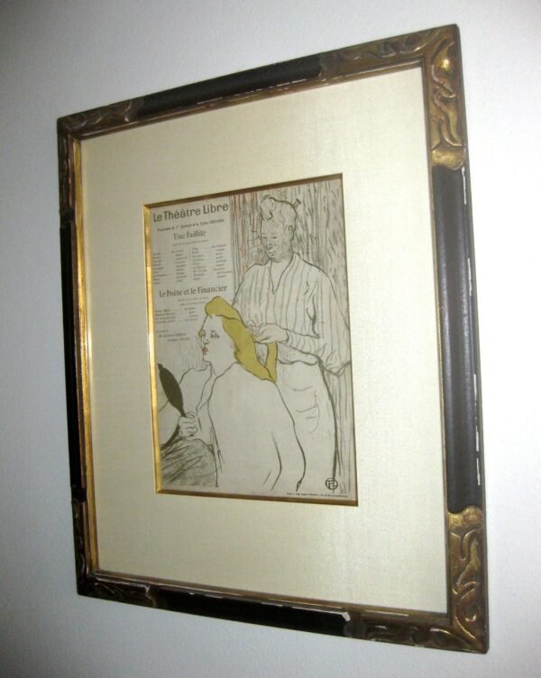 19th Century Toulouse Lautrec Original Playbill With Provenance - Image 3