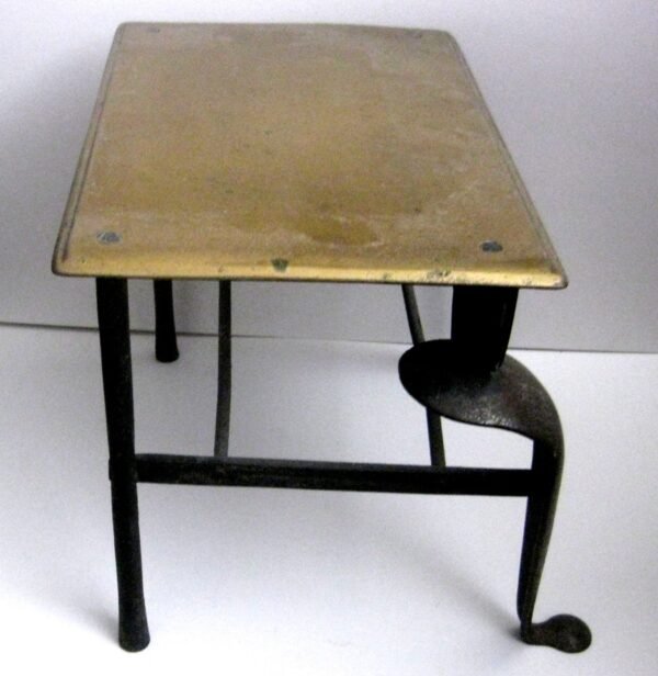 18th Century  Hand-Forged Bronze  Footman's Bench - Image 4
