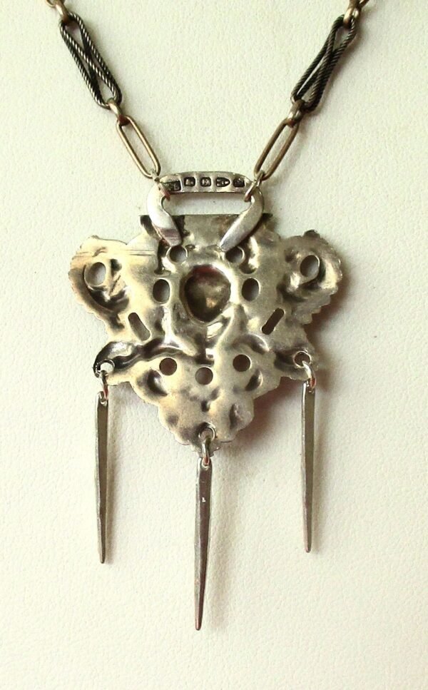 Antique British Hand-Made Sterling Silver Choker/Necklace - Image 6
