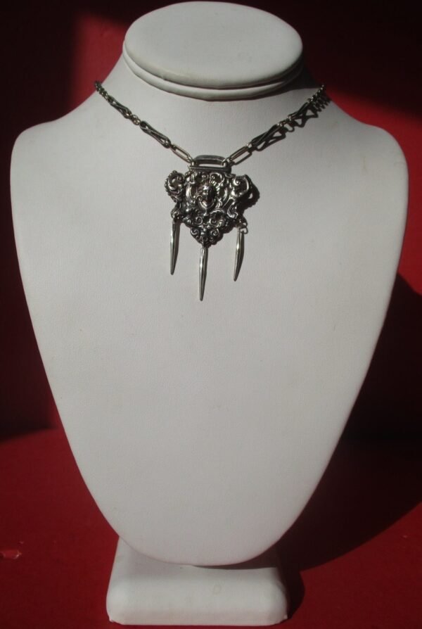 Antique British Hand-Made Sterling Silver Choker/Necklace
