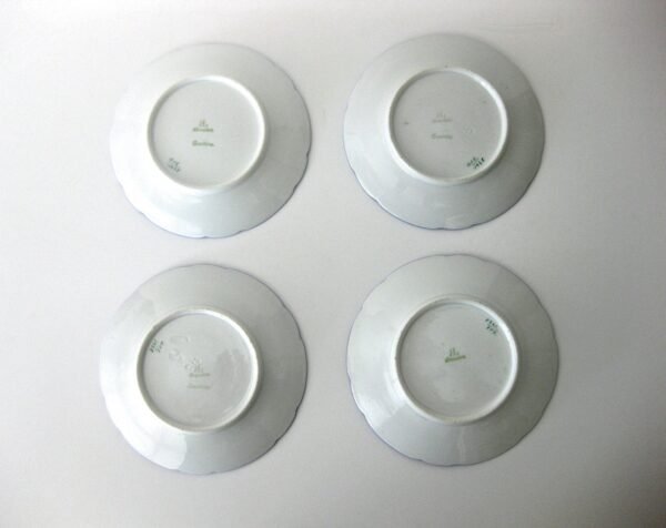 Set of (4)  Antique Hand-Painted Desert Plates by Dresden - Image 5