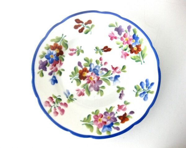 Set of (4)  Antique Hand-Painted Desert Plates by Dresden - Image 2