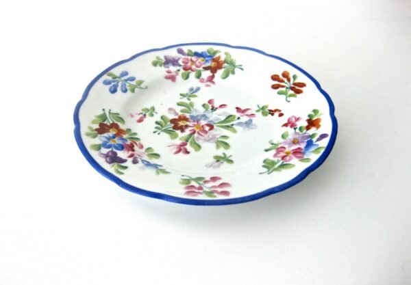 Set of (4)  Antique Hand-Painted Desert Plates by Dresden - Image 3