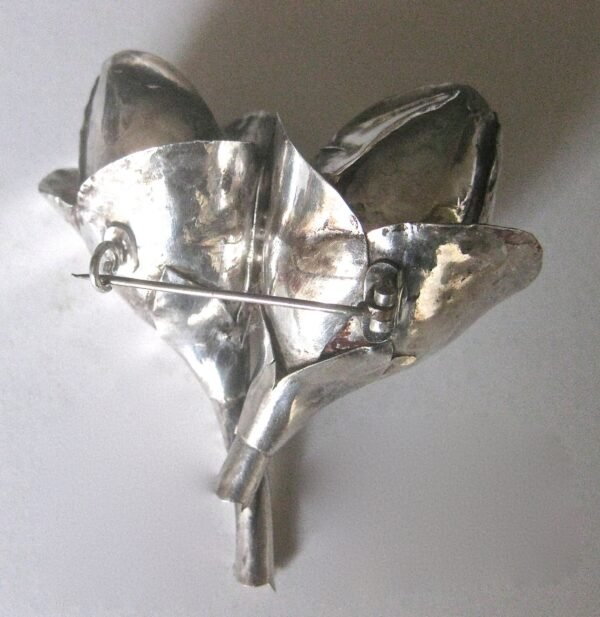 19th Century Chinese Crocus Silver Pin/Antique Silver Pin - Image 4
