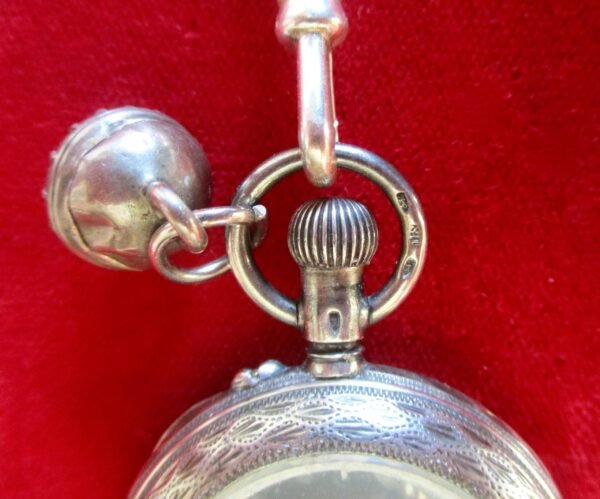 Antique Victorian Shaker Locket Necklace With Georgian Round Paste Button - Image 7