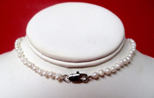 Antique Cut Steel & Mother-of-Pearl Pendant Choker Necklace/Wedding/Boho/ - Image 6