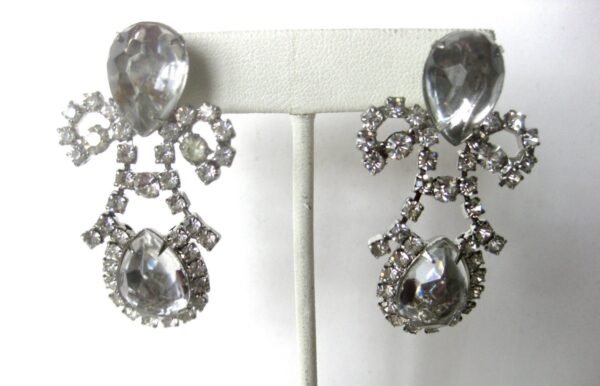 Pair of Kenneth Jay Lane Earrings/Kenneth Jay Lane/Vintage Earrings/Earrings/Crystal Earrings/Earrings/Kenneth J. Lane/Vintage Earrings - Image 3