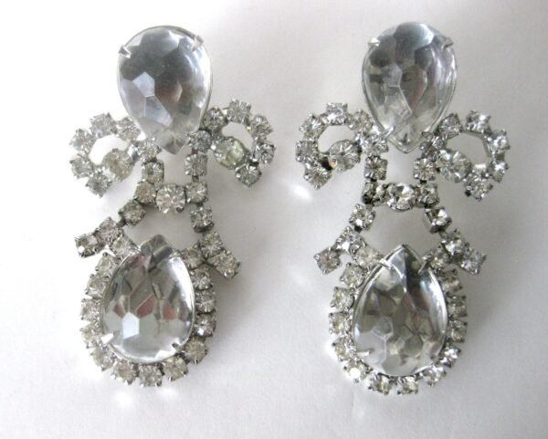 Pair of Kenneth Jay Lane Earrings/Kenneth Jay Lane/Vintage Earrings/Earrings/Crystal Earrings/Earrings/Kenneth J. Lane/Vintage Earrings - Image 4