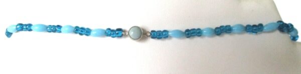 Deco Turquoise & Baby Blue  Crystal Bead Necklace - Image 2