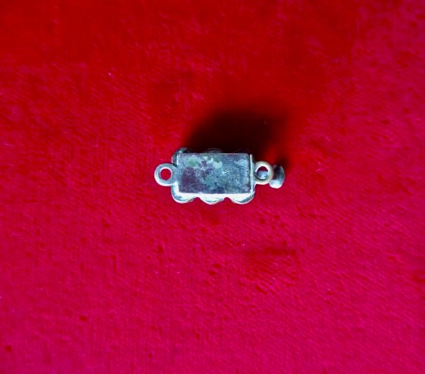 Antique Bohemian Garnet Gold Over Brass Jewelry Clasp - Image 5