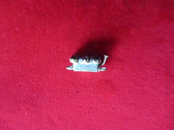 Antique Bohemian Garnet Gold Over Brass Jewelry Clasp - Image 4