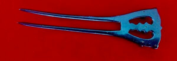 Antique Victorian Whitby Jet on Horn 4 1/2-Inch Hair Comb - Image 4