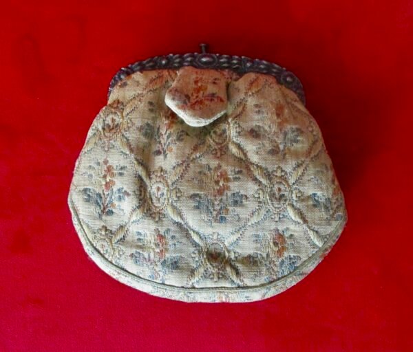 Antique Victorian Fabric & Sterling Silver Change Purse - Pristine Condition - Image 5