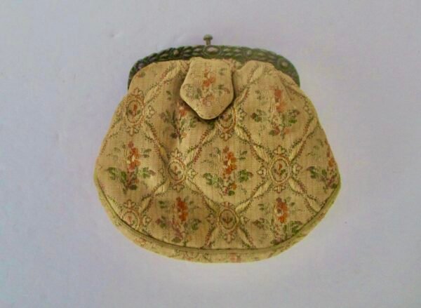 Antique Victorian Fabric & Sterling Silver Change Purse - Pristine Condition - Image 7
