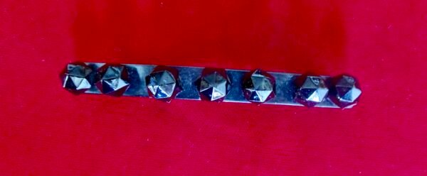 Antique Victorian French Jet (Black Glass) Barrette - Image 5