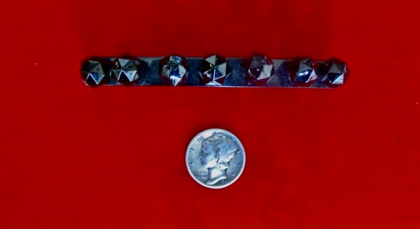 Antique Victorian French Jet (Black Glass) Barrette